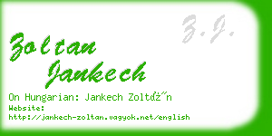 zoltan jankech business card